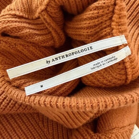 Brand New by Anthropologie Short-Sleeve Mock-Neck Sweater Mini Dress - Picture 7 of 10